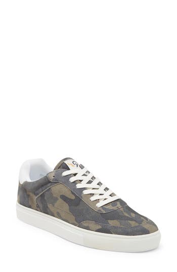 Shop Official Program Clean Cupsole Camo Sneaker In Camo/white