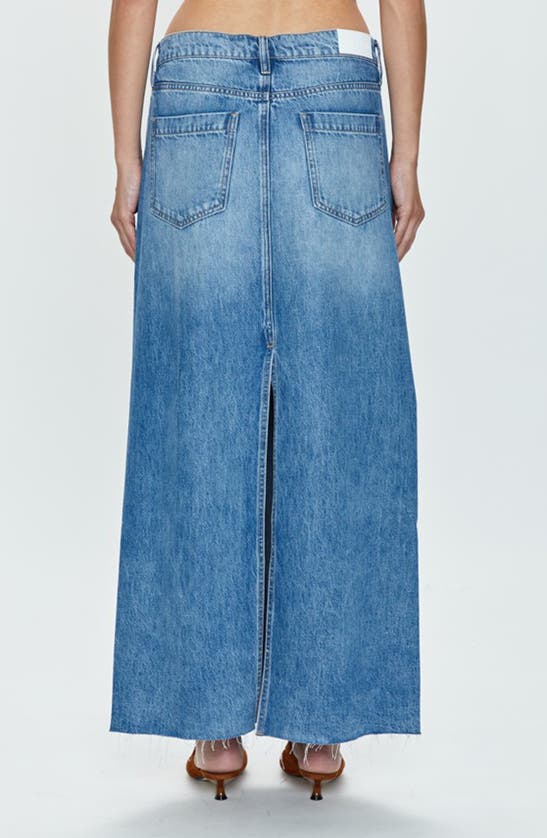 Shop Pistola Raye Denim Maxi Skirt In High Noon