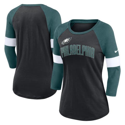 Philadelphia Eagles '47 Women's Parkway Long Sleeve T-Shirt - Midnight Green