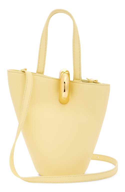 Jacquemus Le Petit Bambola Leather Bucket Bag In Light Yellow 210