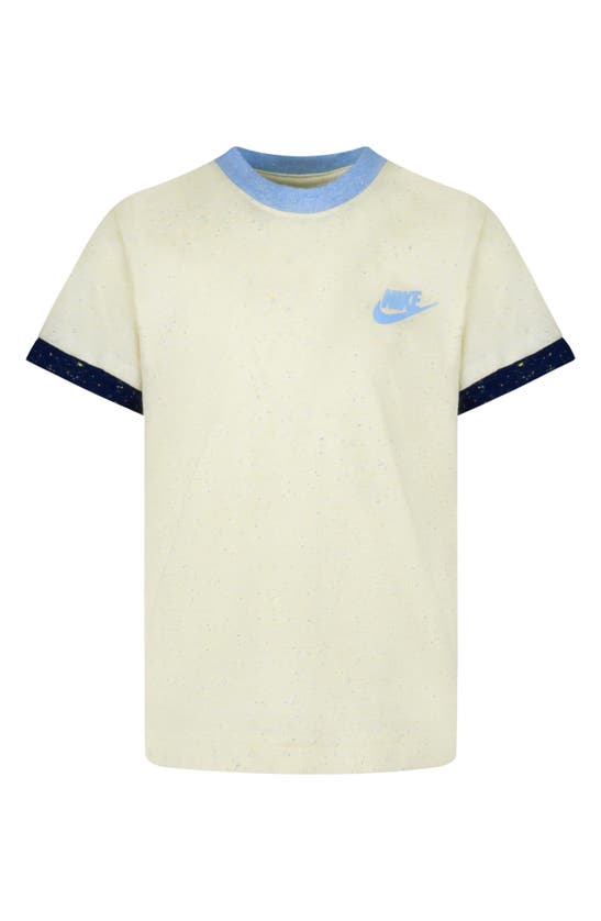 Shop Nike Kids' Sportswear Ringer Graphic T-shirt In Soft Yellow