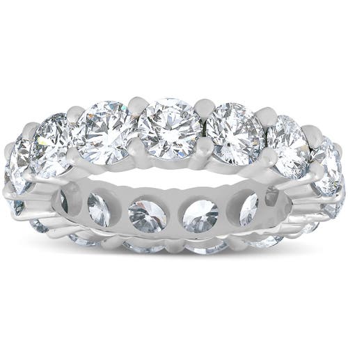 Shop Bliss Diamond Stackable Band In 14k White Gold