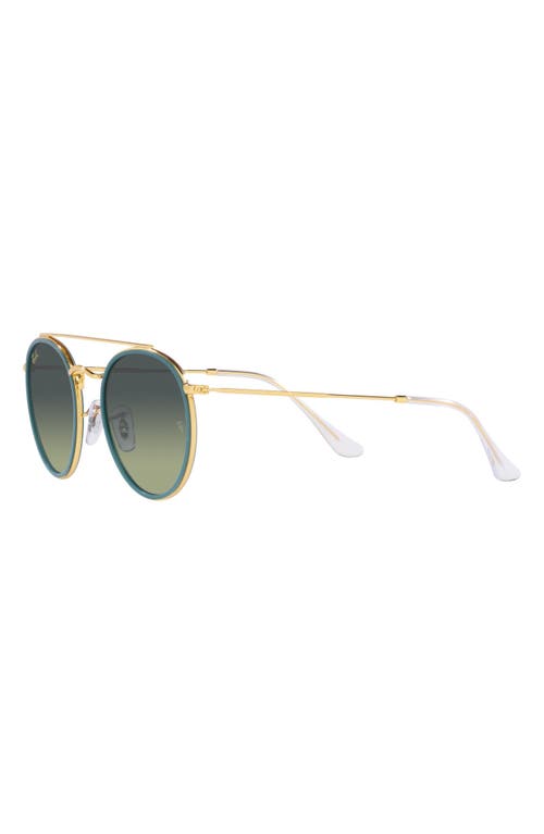 Shop Ray Ban Ray-ban 51mm Aviator Sunglasses In Legend Gold/green Vintage