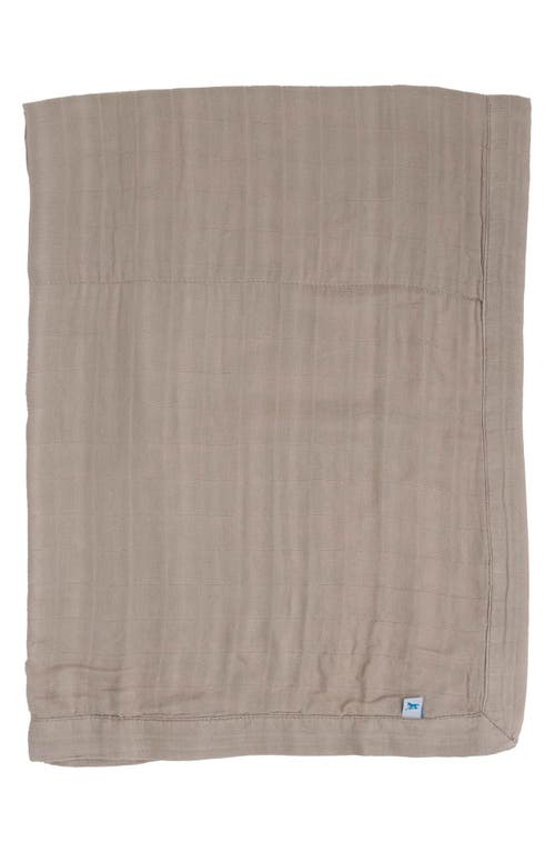 little unicorn Organic Cotton Muslin Baby Blanket in Oatmeal at Nordstrom