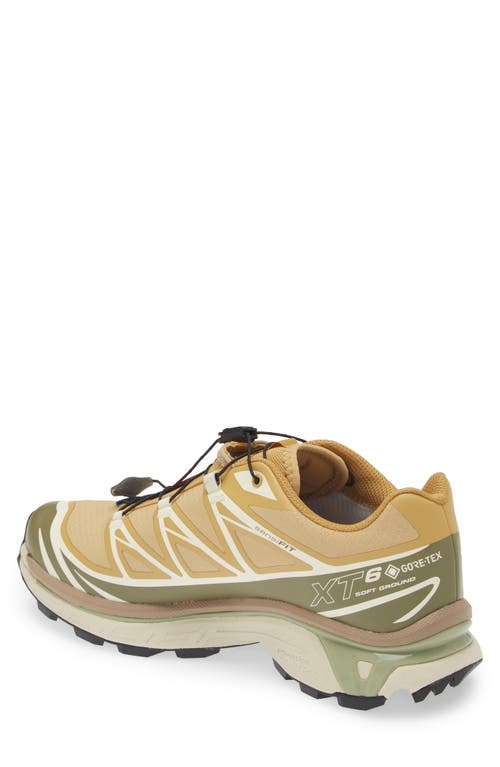 Shop Salomon Xt-6 Gore-tex® Waterproof Sneaker In Antelope/icicle/portabella