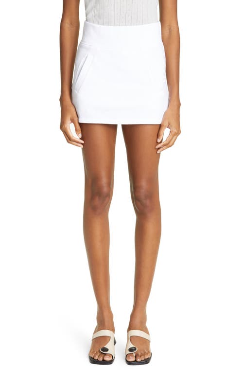 Paloma Wool Carmela Organic Cotton Fleece Miniskirt White at Nordstrom,