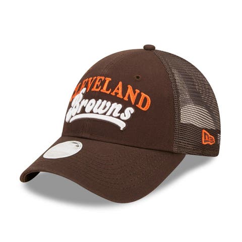 Women's '47 White Cleveland Browns Confetti Clean Up Logo Adjustable Hat