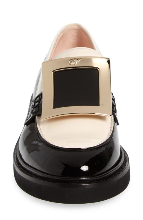 Shop Roger Vivier Viv Rangers Spectator Loafer In Black/ivory