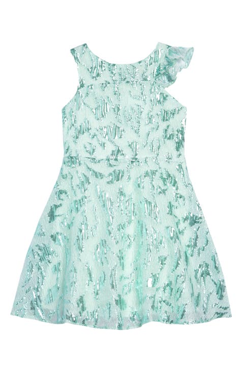 Kids' Jacquard Ruffle Dress (Toddler, Little Kid & Big Kid)