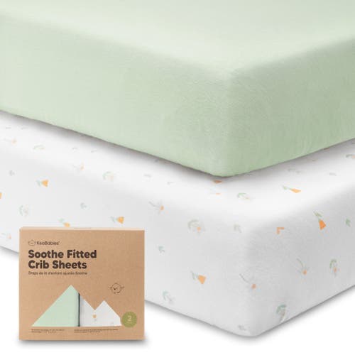 Keababies Soothe Fitted Crib Sheet In Wildflowers