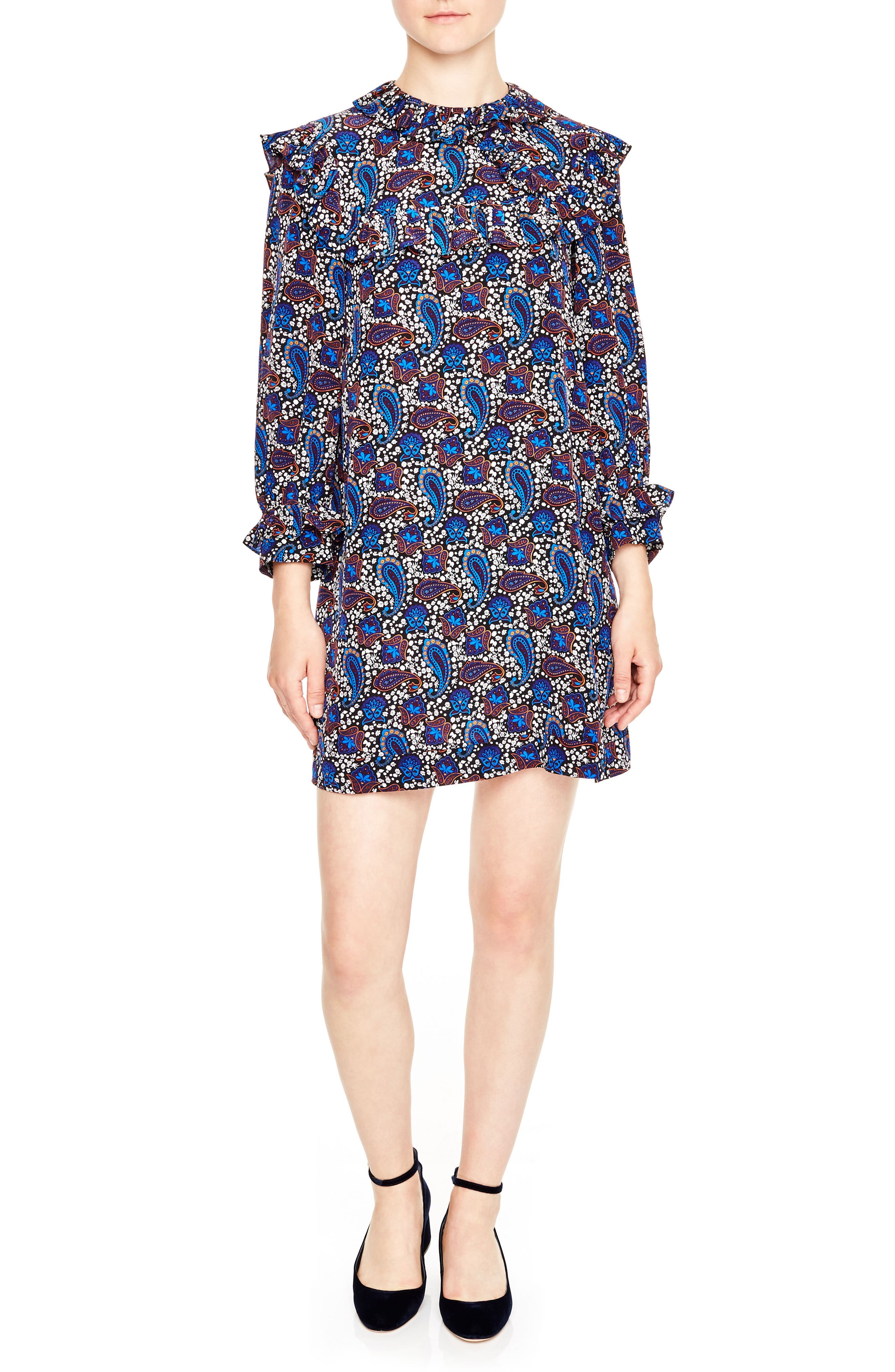 sandro paisley dress