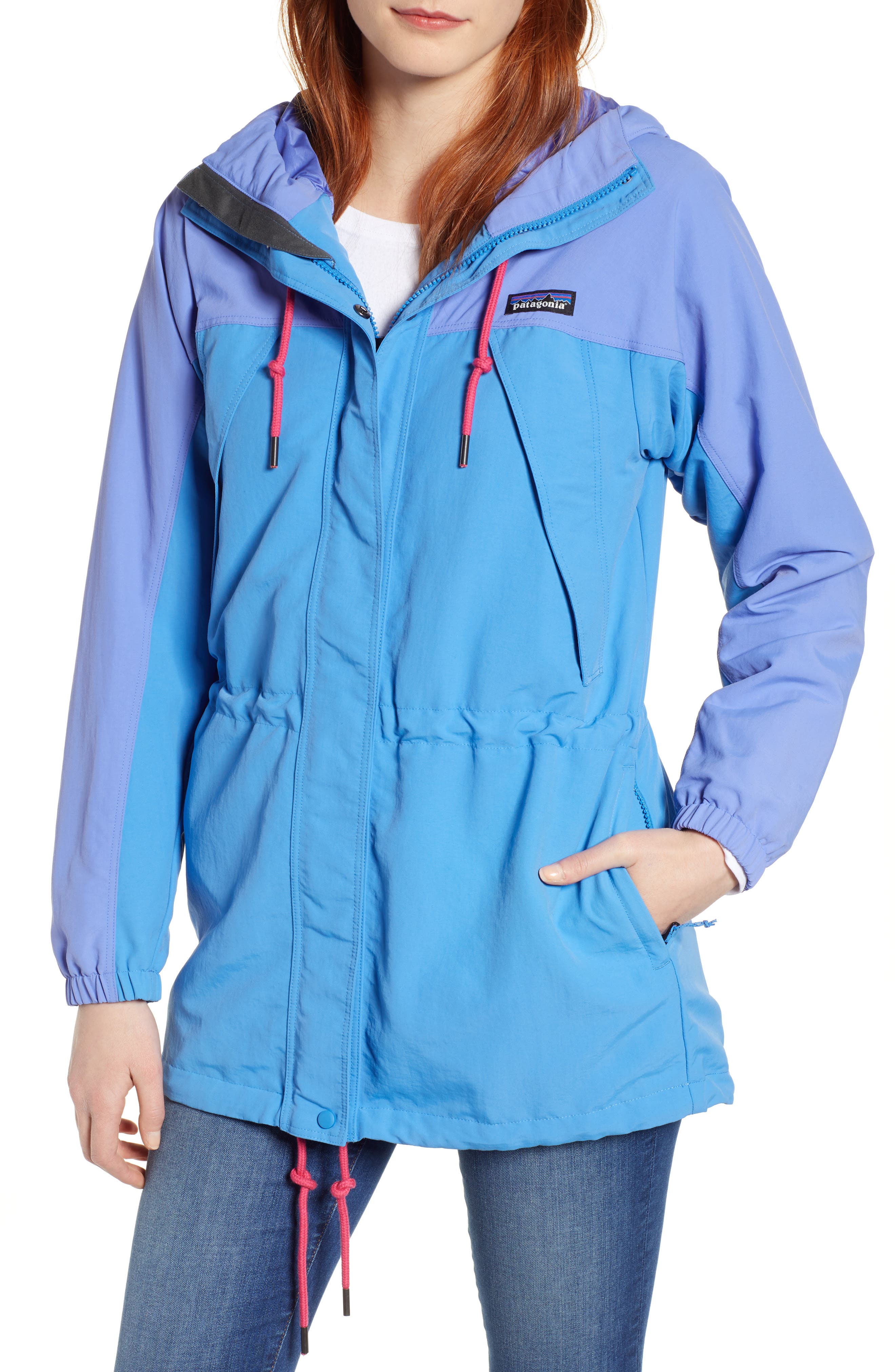Patagonia Skyforest Water Repellent Hooded Jacket, Blue
