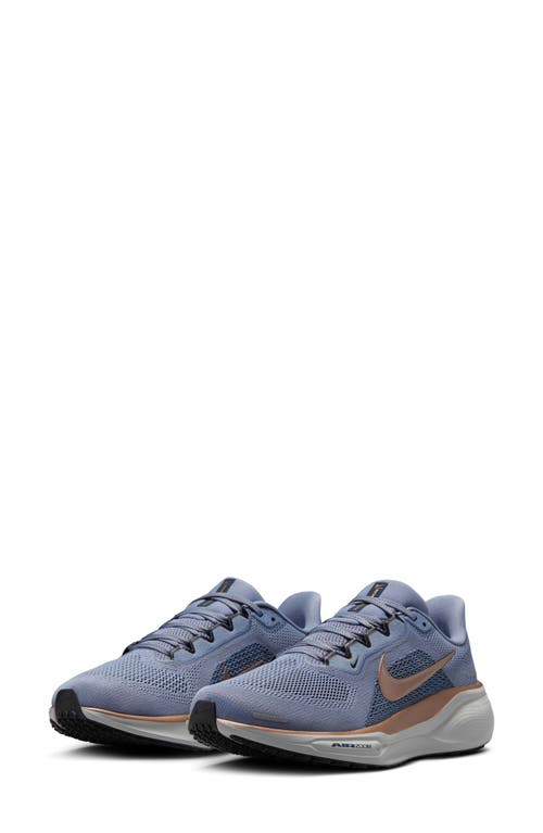 Nike Air Zoom Pegasus 41 Running Shoe In Slate/navy/black