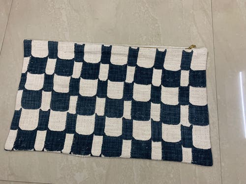 CASA AMAROSA CASA AMAROSA CHECKERED BLOCK PRINTED PILLOW 