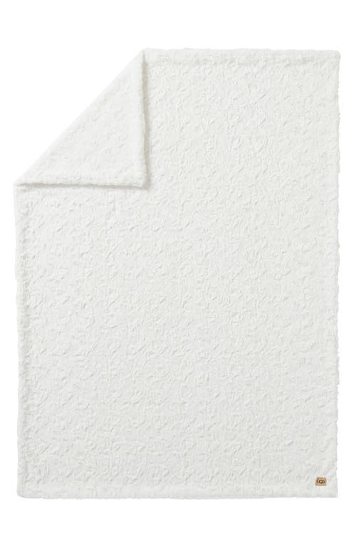 Ugg(r) Adalee Faux Fur Throw Blanket In Natural