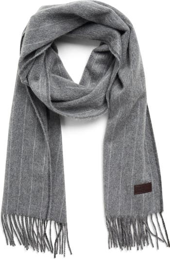 Hickey Freeman Cashmere Chalk Stripe Scarf Nordstromrack