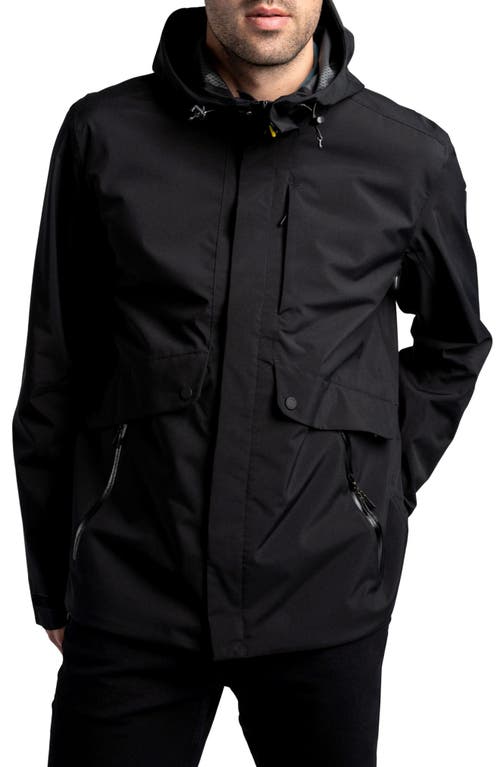 Steady Rain Waterproof Jacket in Black Beauty