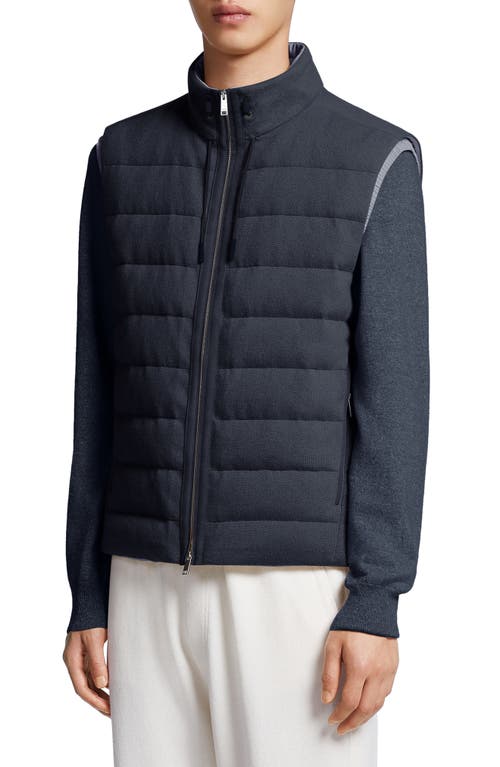 Oasi Elements Cashmere Down Vest in Navy