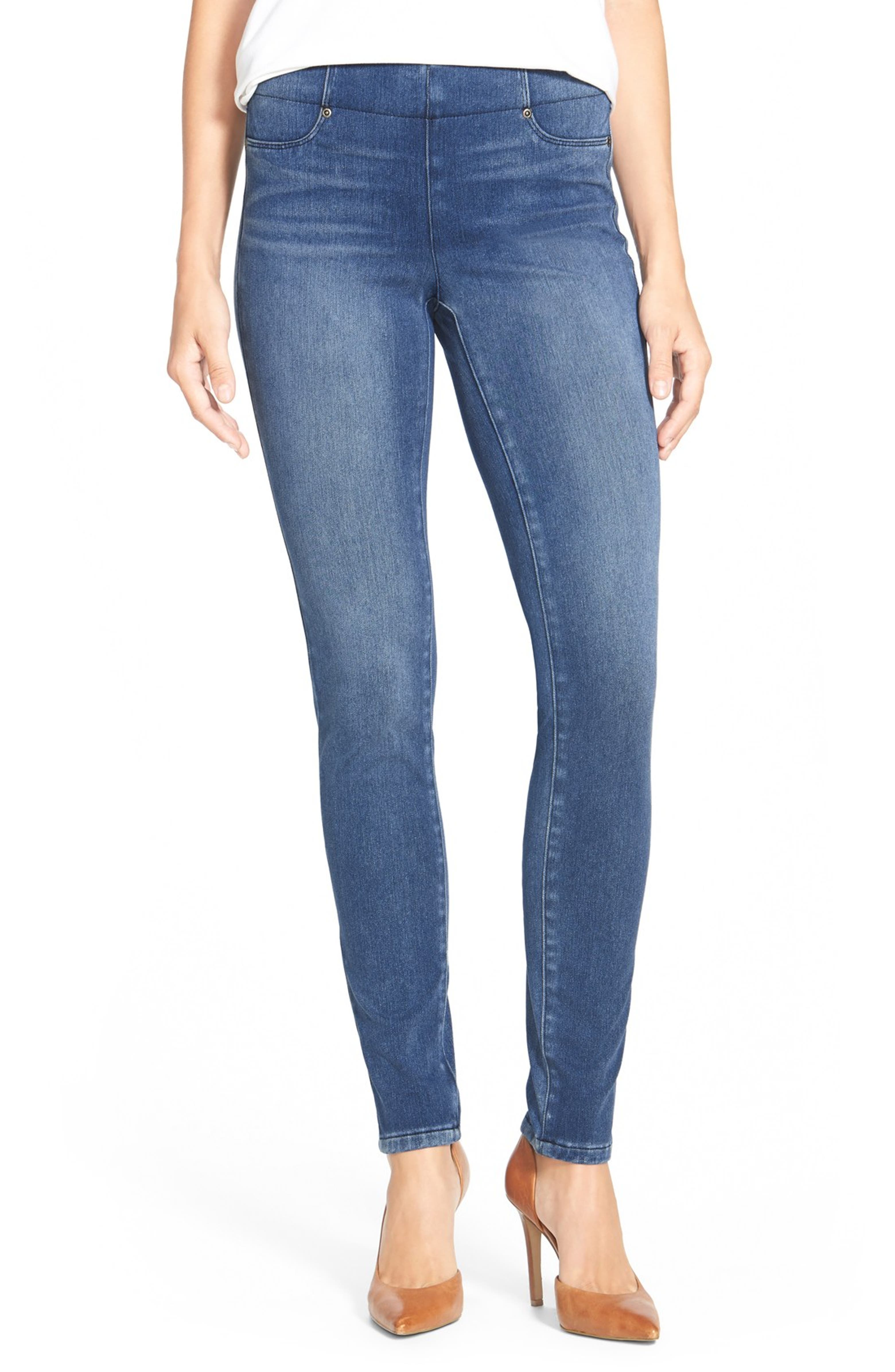 NYDJ 'Ami' Pull-On Stretch Skinny Jeans (Dunbar) (Regular & Petite ...