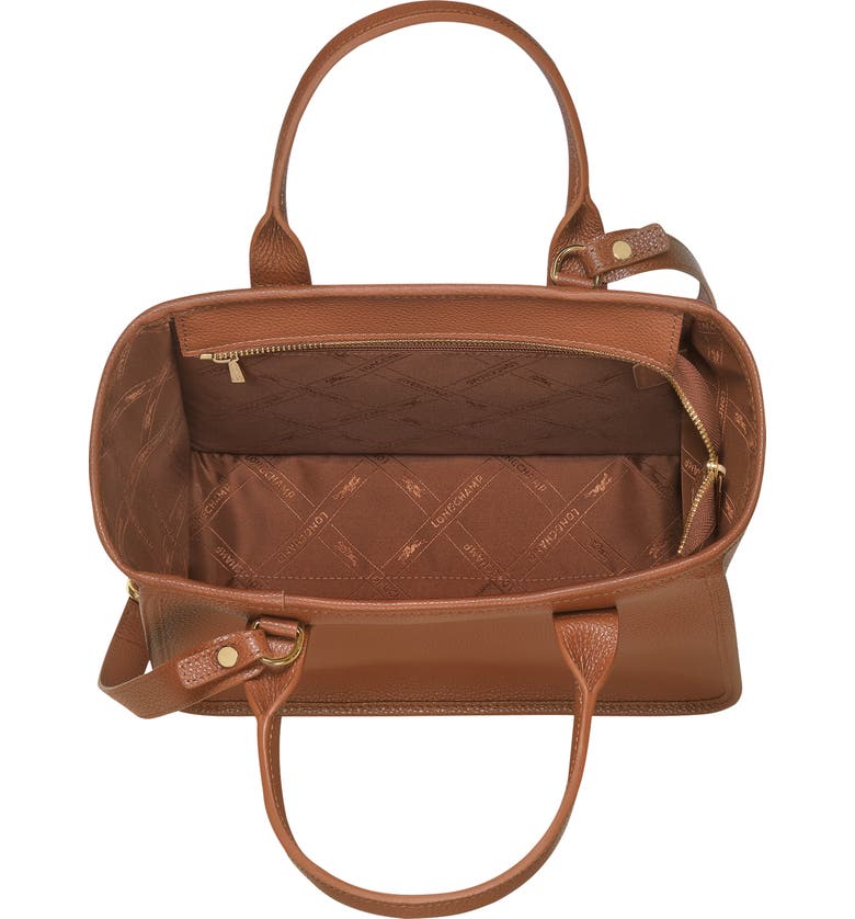 Le Foulonné Leather Top Handle Bag
