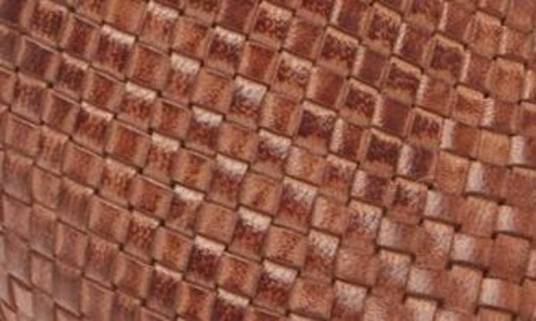 Shop Chocolat Blu Isola Block Heel Slide Sandal In Brown Leather