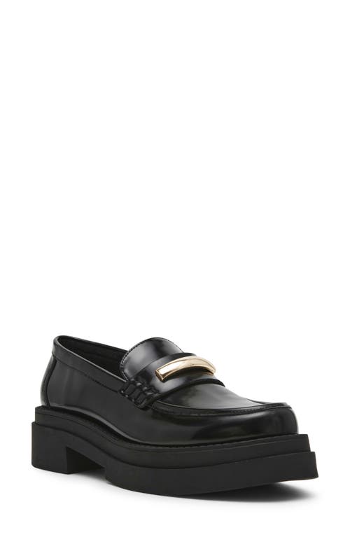 Shop Steve Madden Rodrigo Platform Bit Loafer In Black Box