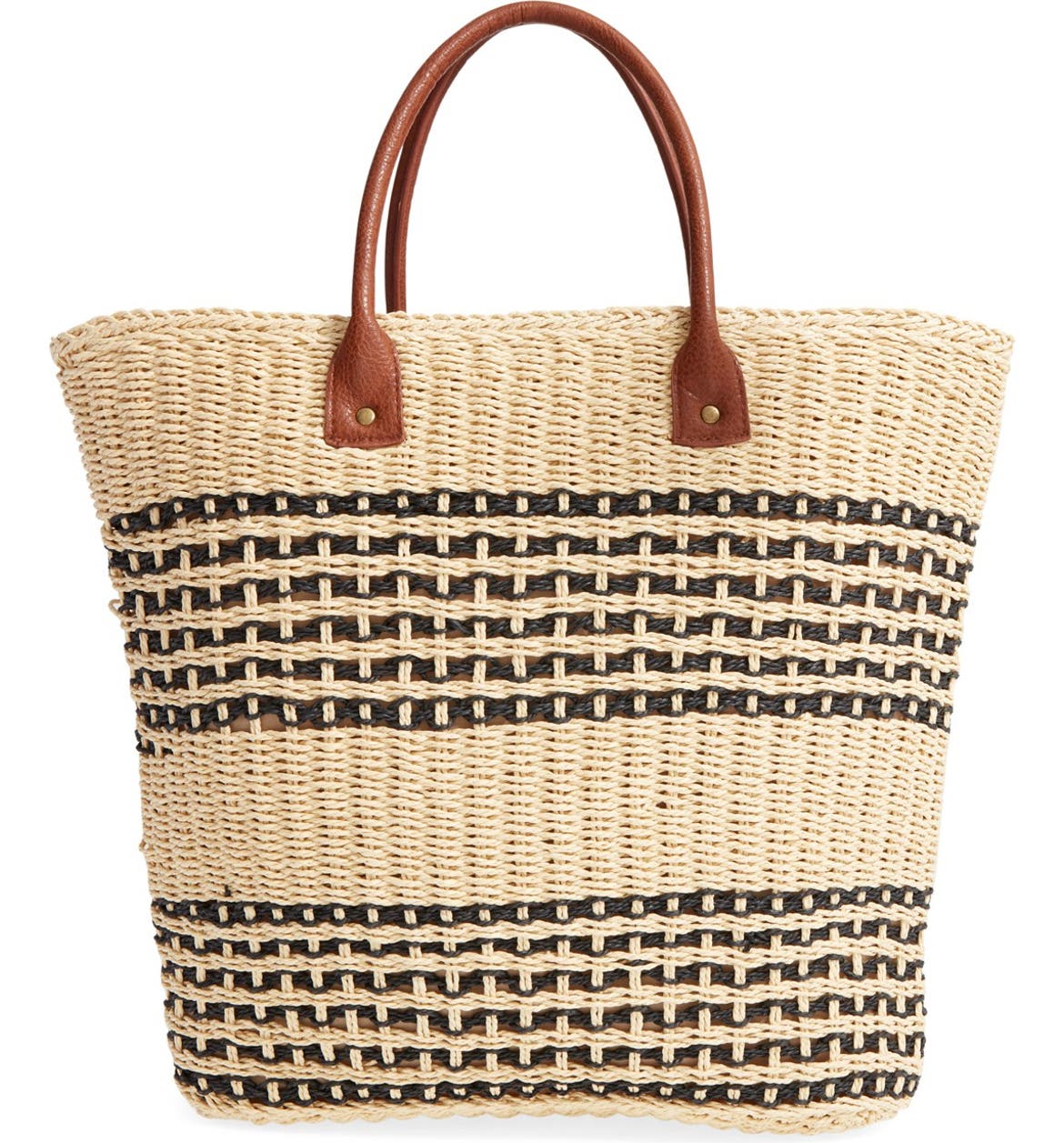 San Diego Hat Stripe Straw Tote | Nordstrom