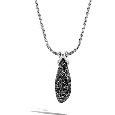 John Hardy Classic Chain Asli Black Sapphire Pendant Necklace