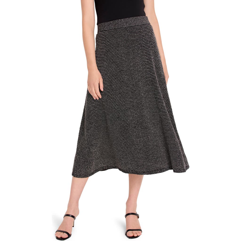 Nic + Zoe Nic+zoe Pixel Knit Midi Skirt In Neutral Multi