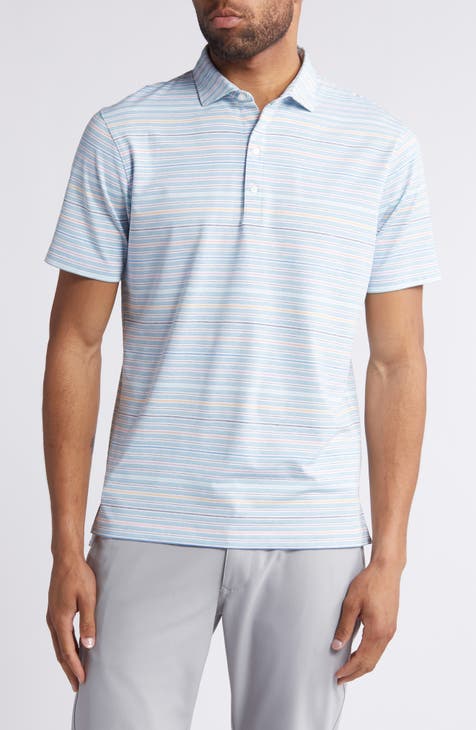Nash Striped Prep-Formance Polo in Blossom by Johnnie-O