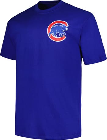 Men's Royal Chicago Cubs Color Blocked Stretch Polo 