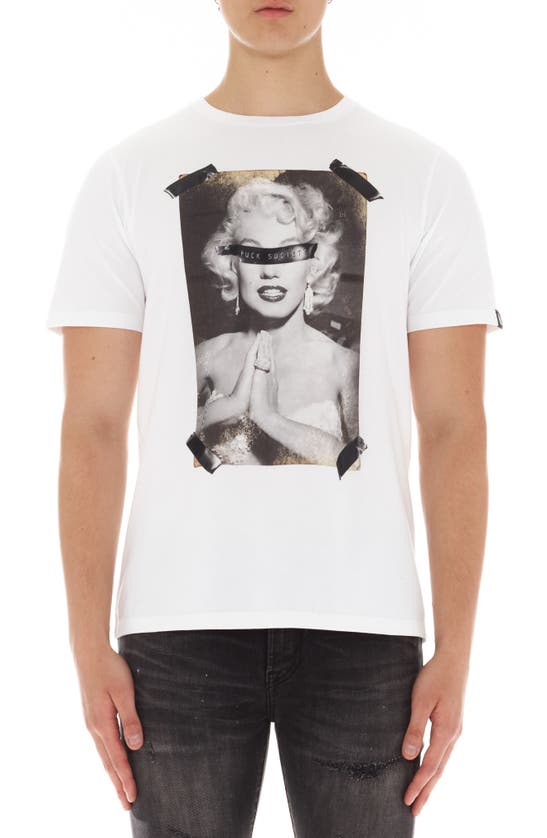 Shop Cult Of Individuality Cotton Graphic T-shirt In White