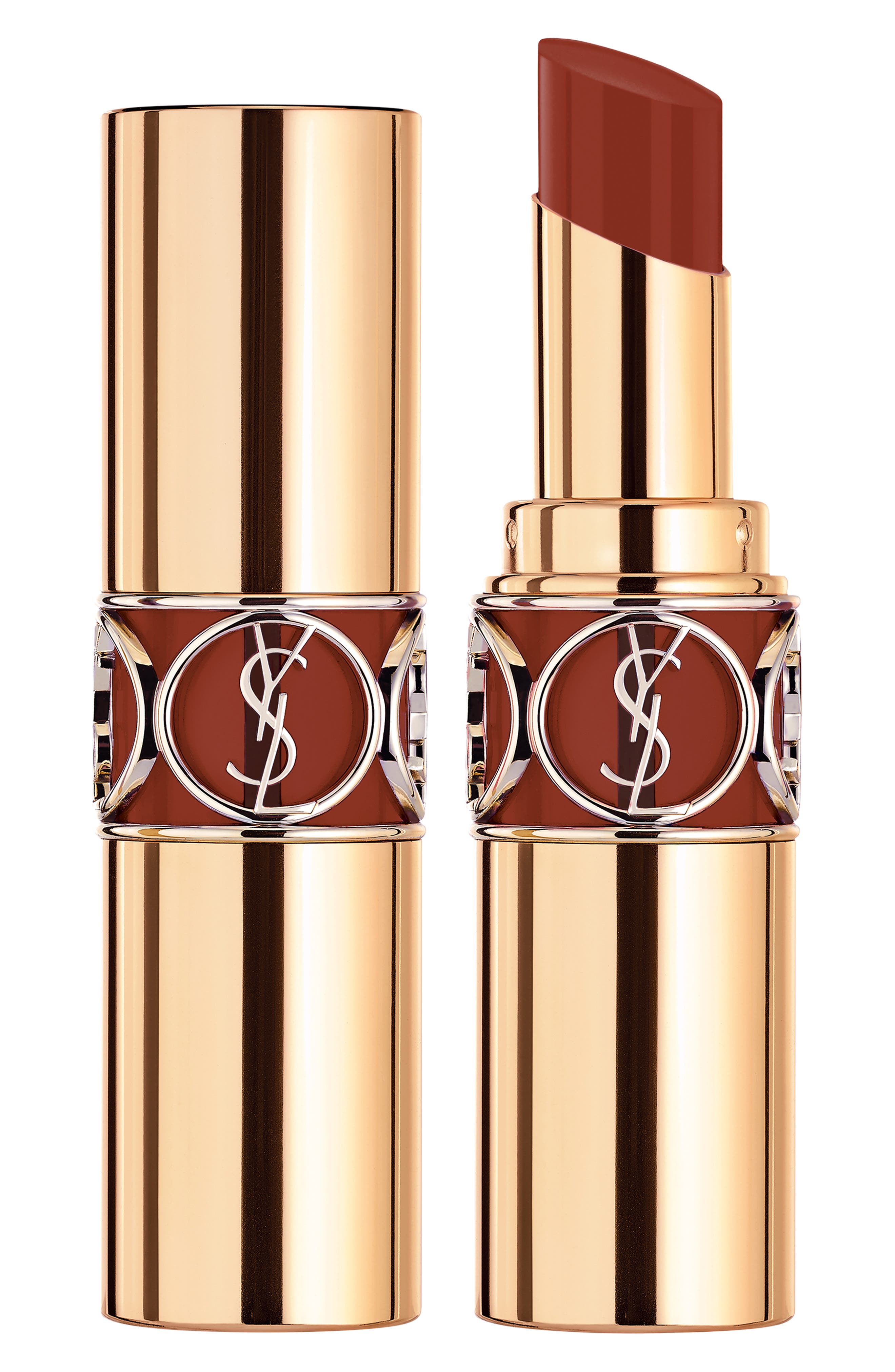 Yves Saint Laurent Rouge Volupte Shine Oil-in-Stick Lipstick Balm in Burnt Zellige