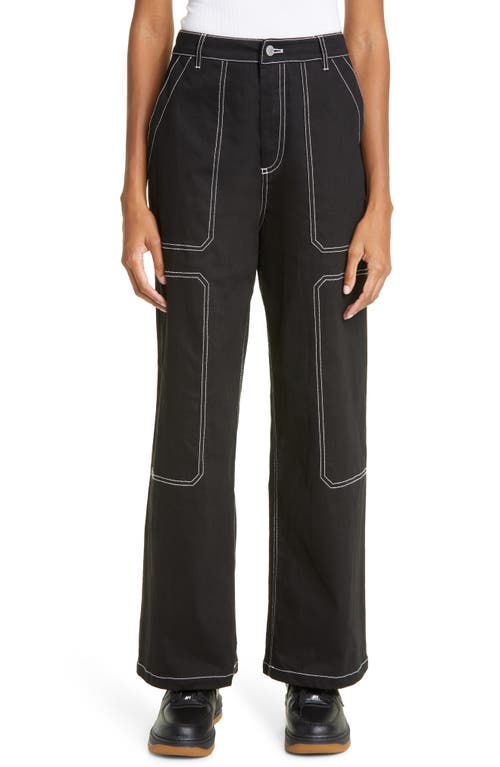 BY.DYLN Cooper Flared Denim Jeans in Black