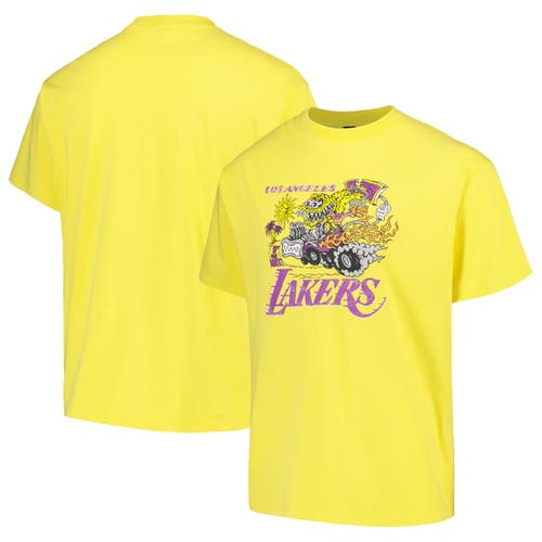 Unisex NBA x Brain Dead Gold Los Angeles Lakers Identify Artist Series T-Shirt