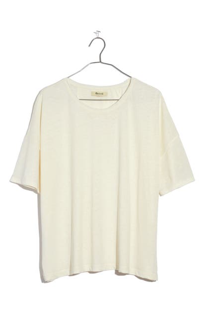 Madewell Raw Edge Hangout T-shirt In Lighthouse