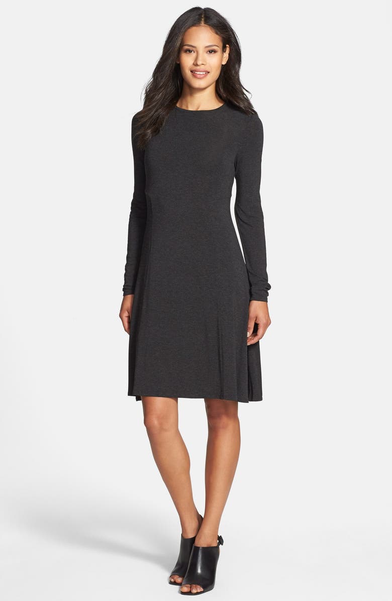 Eileen Fisher Jewel Neck Jersey Dress (Regular & Petite) (Online Only