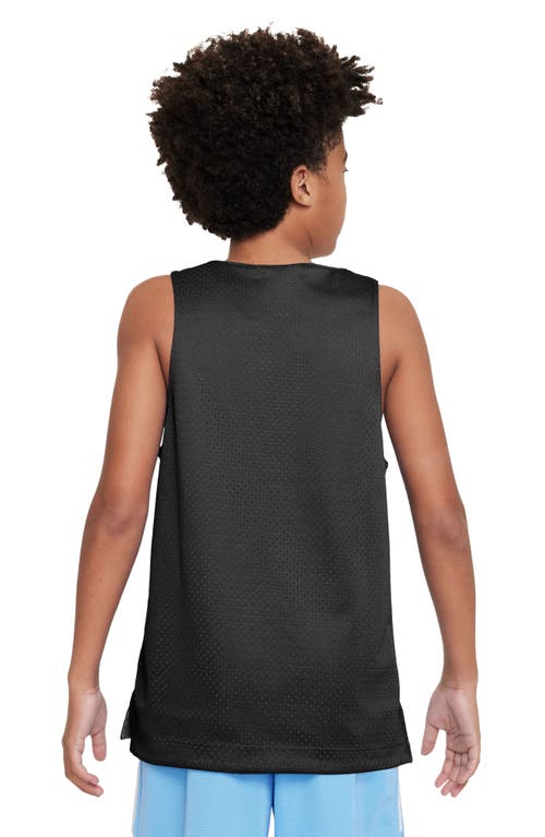 Shop Nike Kids' Reversible Culture Of Basketball Mesh Tank In Black/black/white