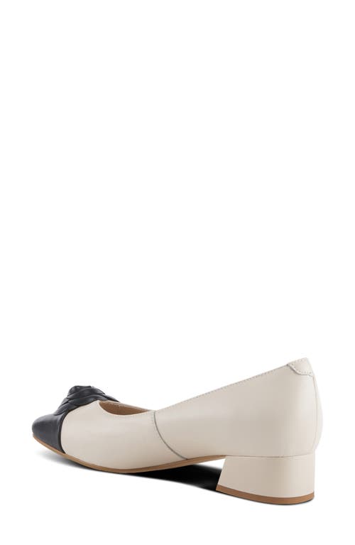 Azura By Spring Step Angelinite Cap Toe Pump In Beige Multi