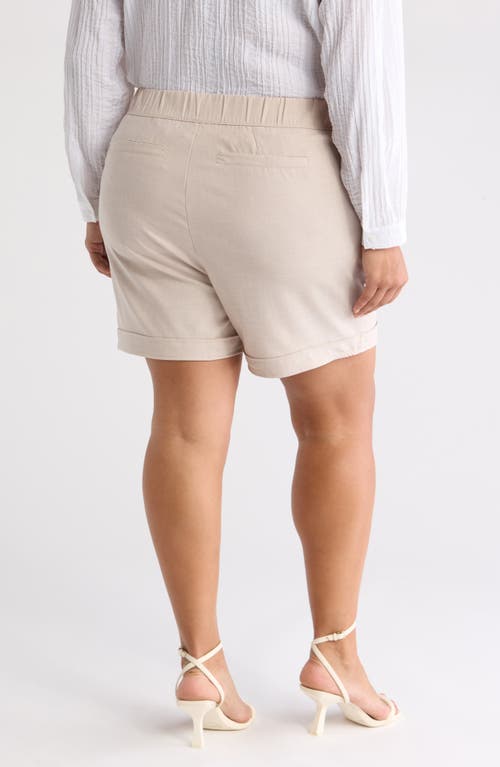 Shop Wit & Wisdom Skyrise Patch Pocket High Waist Shorts In Stone