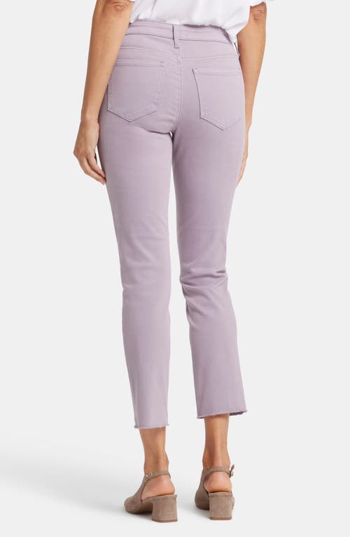 Shop Nydj Sheri Frayed Hem Slim Jeans In Arctic Dusk