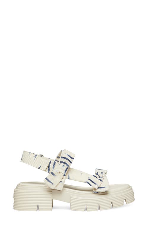 Shop Stuart Weitzman Sofia Nolita Lug Sole Sandal In Natural/indigo