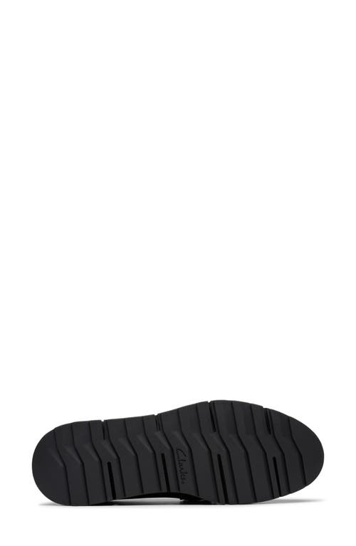 Clarksr Clarks(r) Loriini Izzy Platform Wedge Bit Loafer In Black Leather