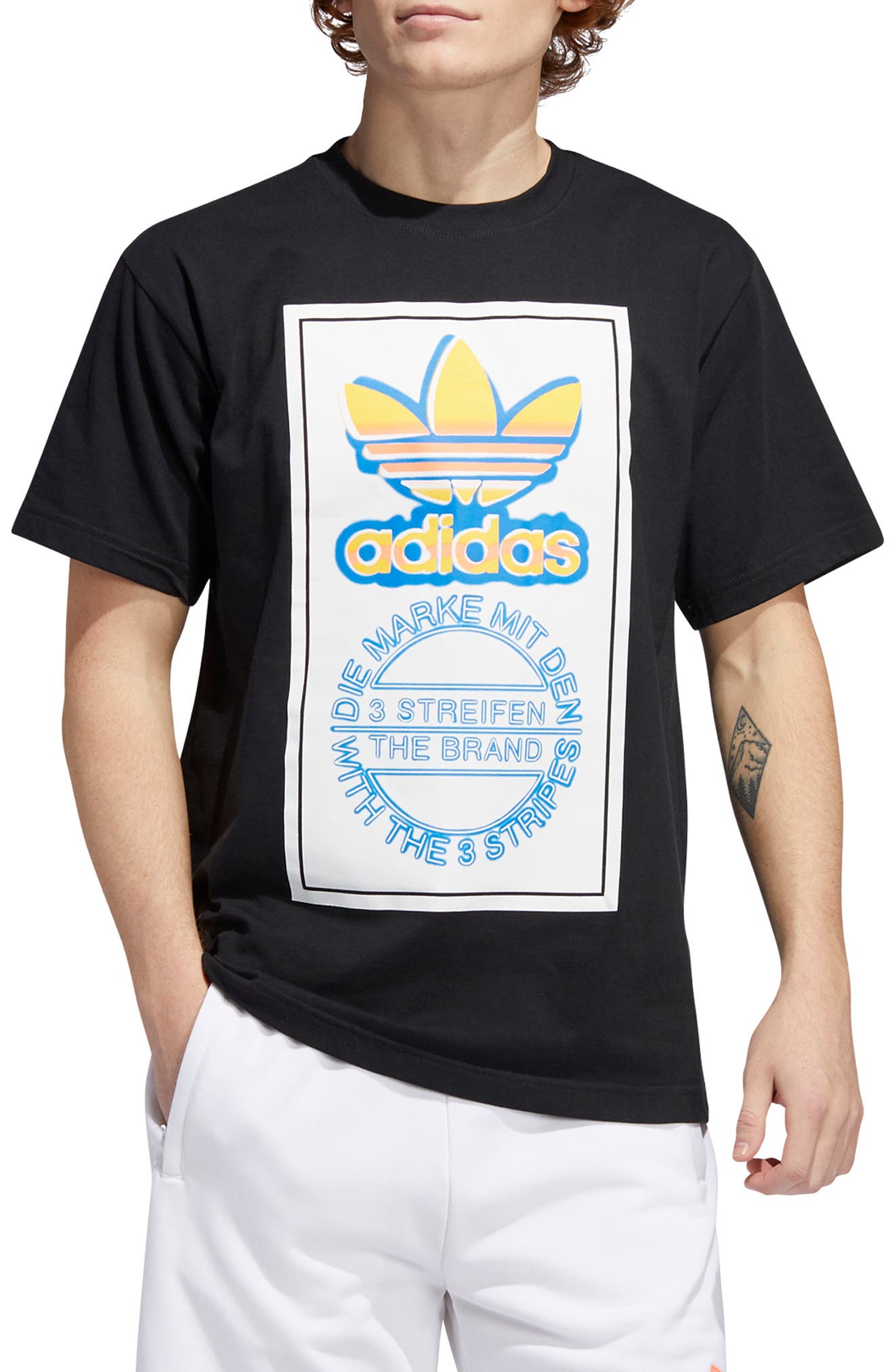 adidas originals box trefoil graphic sweatshirt