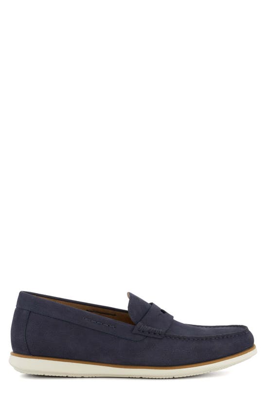 Dune London Berkly Penny Loafer In Navy