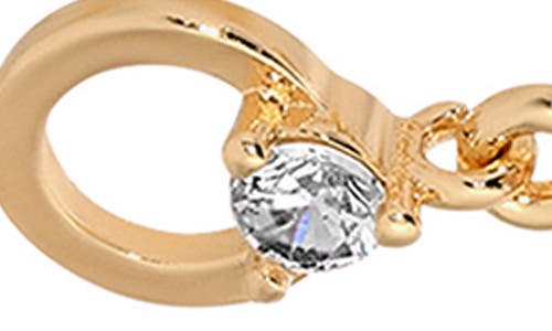 Ettika Cubic Zirconia Linear Drop Earrings In Gold