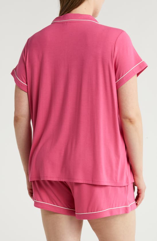 Shop Nordstrom Moonlight Eco Short Pajamas In Pink Carmine