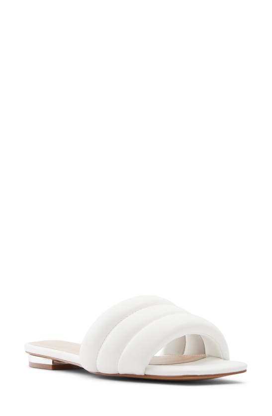 Aldo Goani Slide Sandal In White