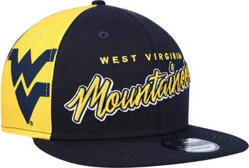 Men's New Era White/Navy West Virginia Mountaineers Basic Low Profile  59FIFTY Fitted Hat 