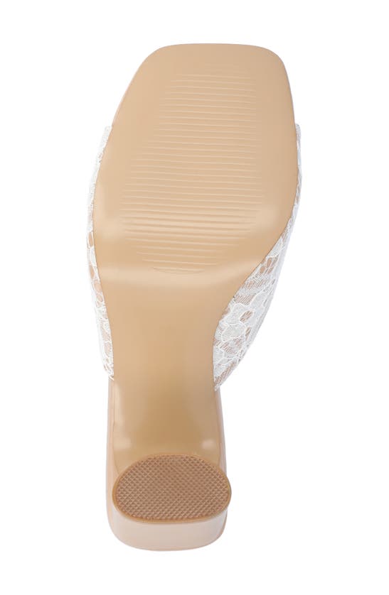 Shop Journee Collection Daivia Lace Block Heel Sandal In Tan